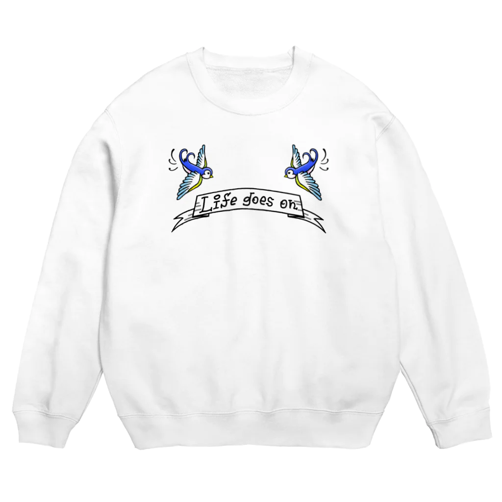 カナブンのらいふごーずおん！ Crew Neck Sweatshirt