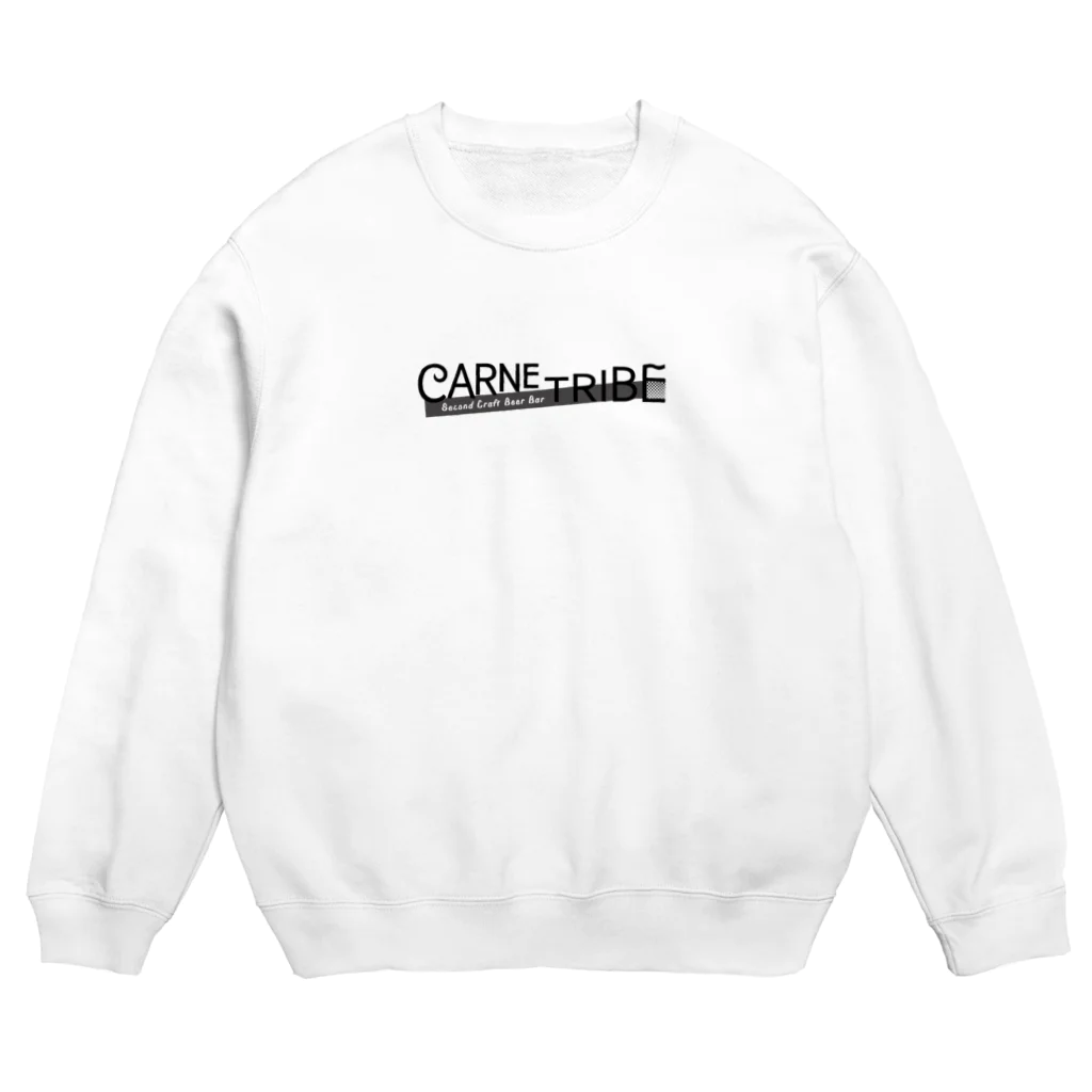 CarneTribe second カルネトライブセカンドクラフトビアバーのCarneTribe モノクロロゴ スウェット Crew Neck Sweatshirt