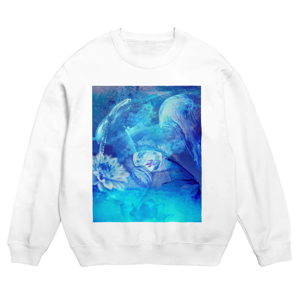 清凛涼水の夏。私の目に映るもの。「儚」 Crew Neck Sweatshirt