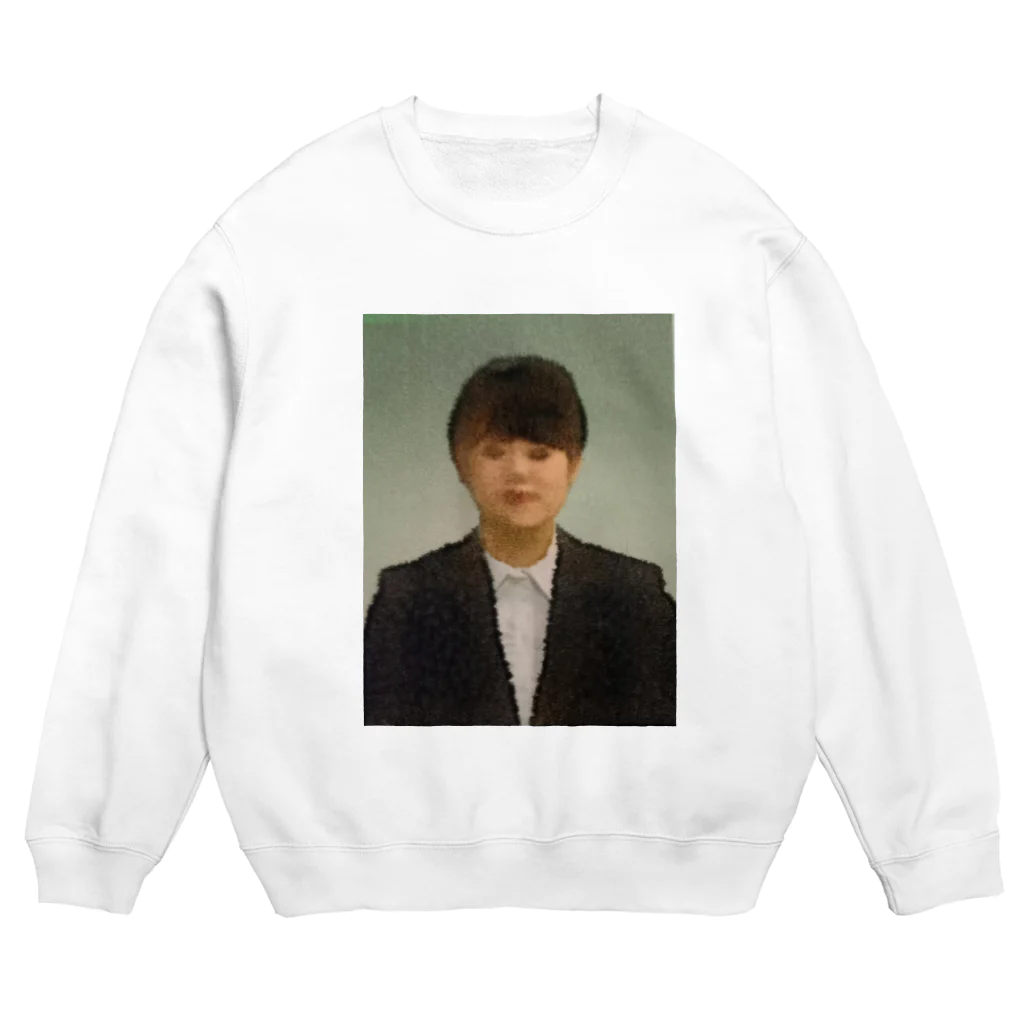 わせのSちゃんの印刷失敗証明写真 Crew Neck Sweatshirt