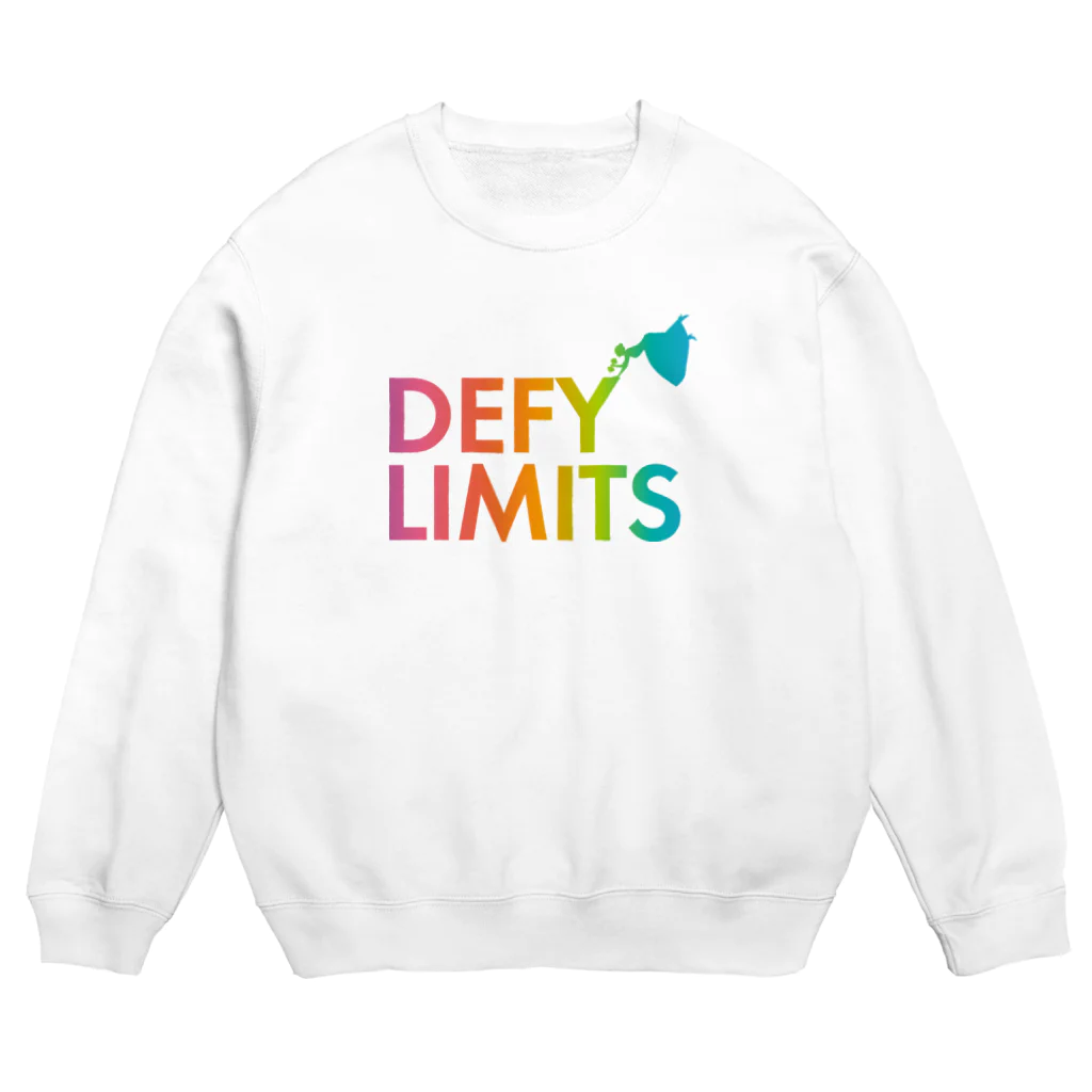 BASE forのDEFY LIMITS WOMAN Rainbow Crew Neck Sweatshirt