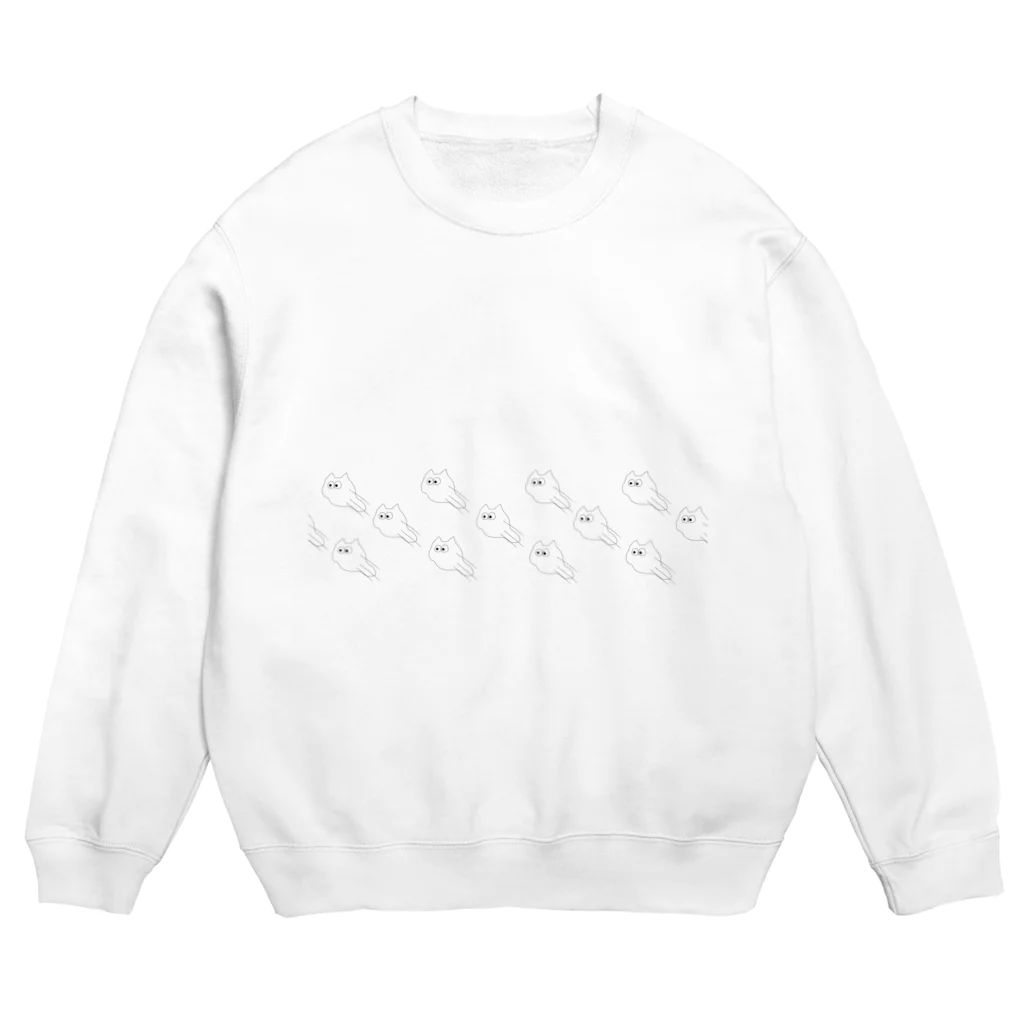 うちゃの流星猫 Crew Neck Sweatshirt