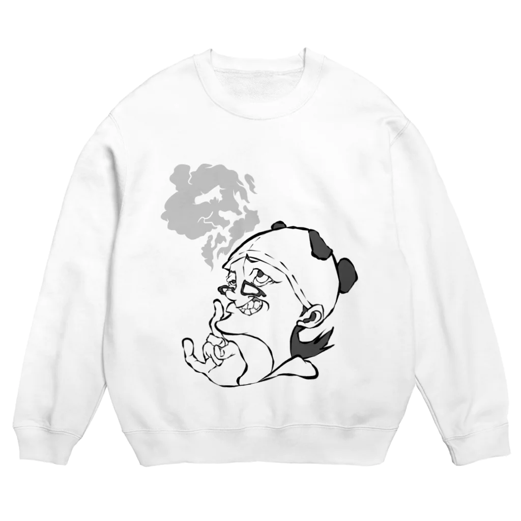 o-sanのあのパンダくん Crew Neck Sweatshirt