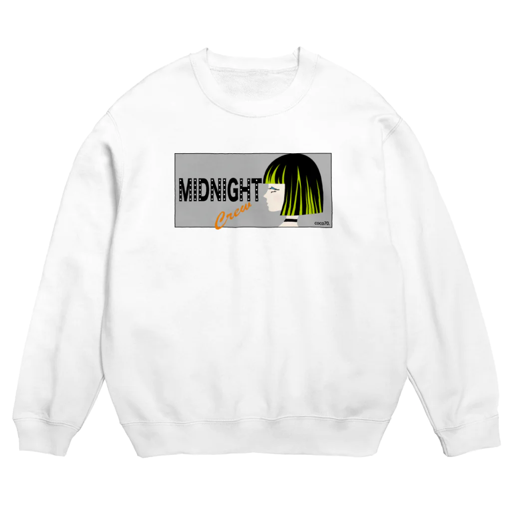 coco70のスウェット - MIDNIGHT CREW by coco70. Crew Neck Sweatshirt