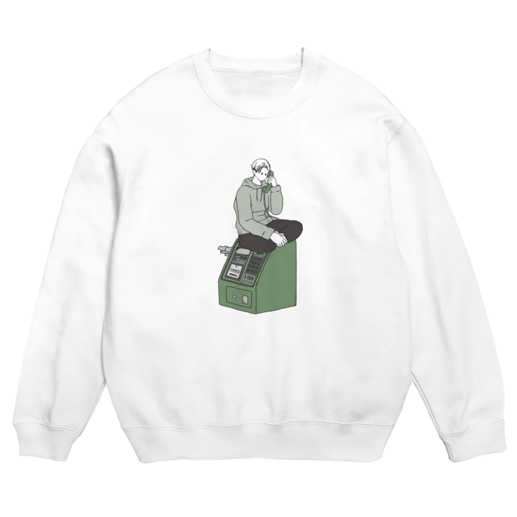 蒼井すばるの公衆電話。 Crew Neck Sweatshirt