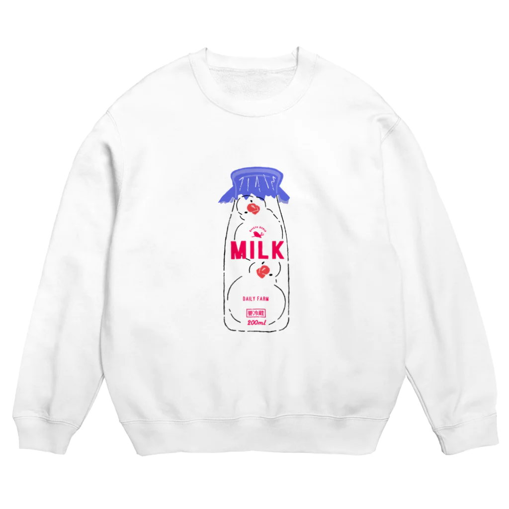 EASEのミルク文鳥 Crew Neck Sweatshirt