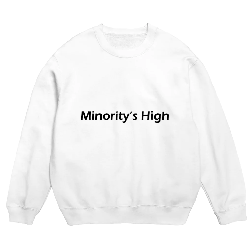 Minority’s HighのBlack Logo Crew Neck Sweatshirt