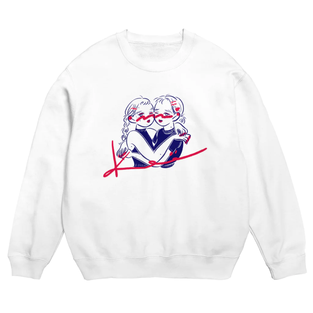 kameのくっつきガールズ Crew Neck Sweatshirt