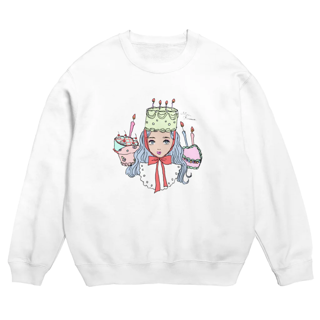 ℳ𝒾𝓊 𝒦𝓊𝓈𝒶𝓂𝒶のcake Crew Neck Sweatshirt