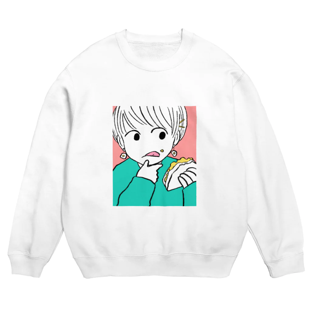 LUNCH TIMEのたまご Crew Neck Sweatshirt