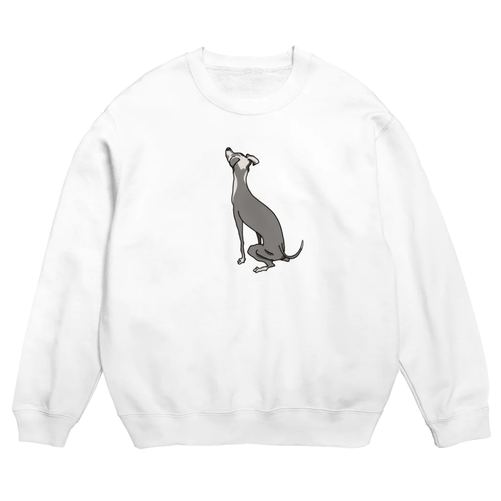 へちまめろんのイタグレの背中 Crew Neck Sweatshirt