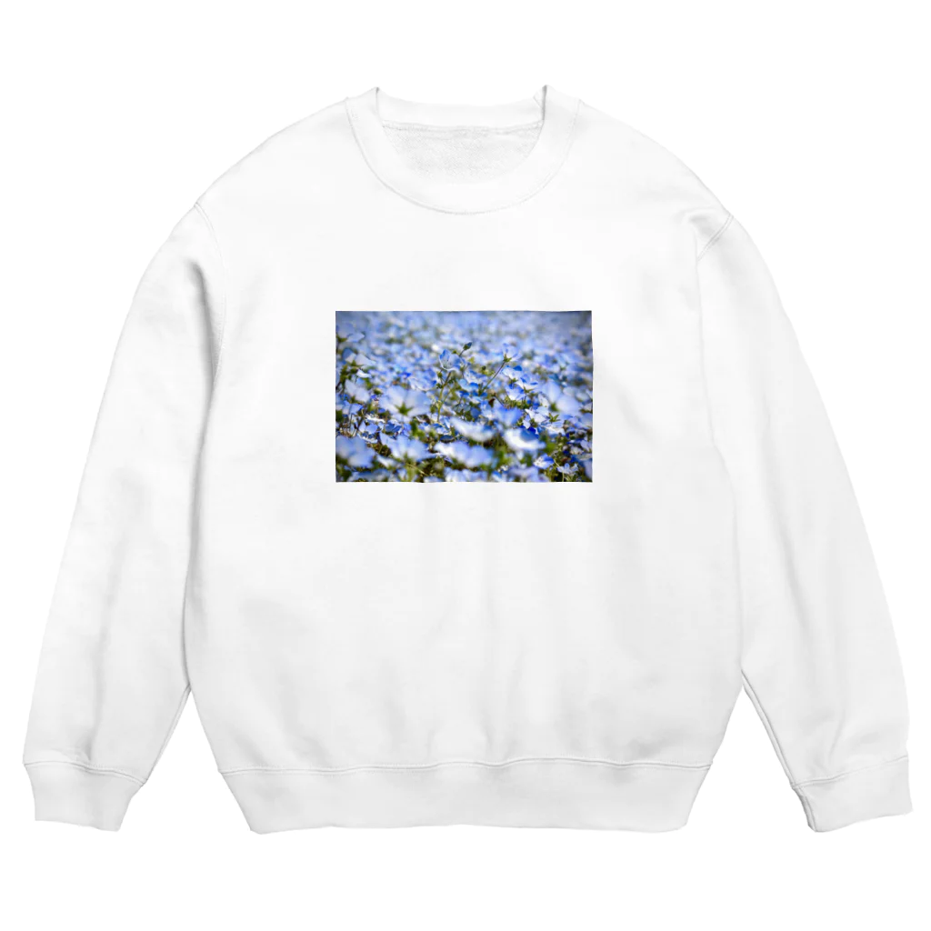 aki_kissx5のネモフィラブルー Crew Neck Sweatshirt