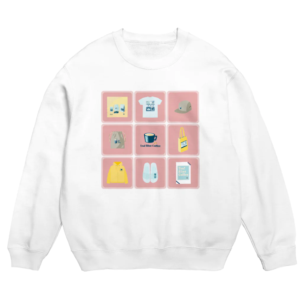 Teal Blue CoffeeのTealBlueItems _Cube PINK Ver. Crew Neck Sweatshirt