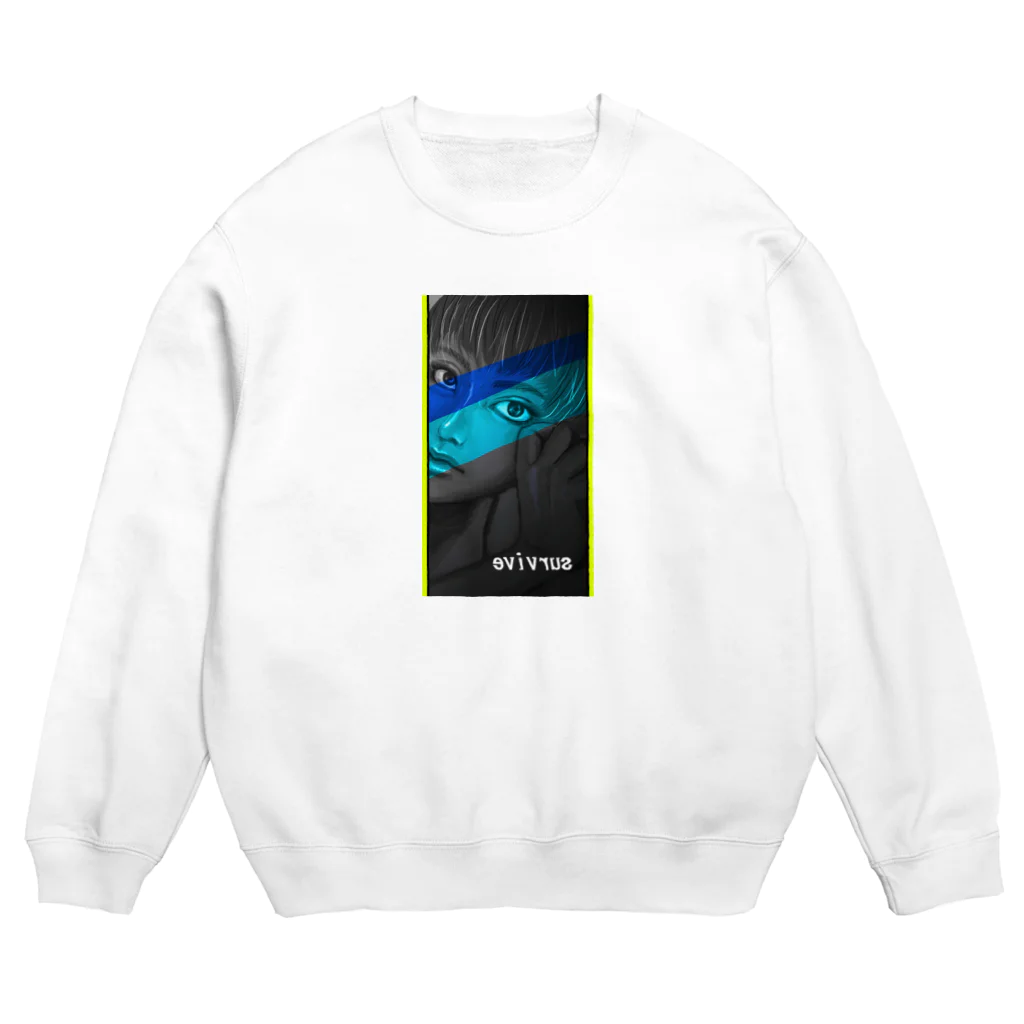 zou-sanの強め女子 Crew Neck Sweatshirt