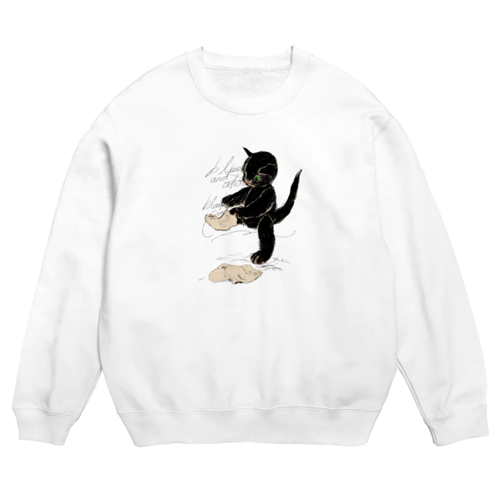 くらはしれいのくつしたねこ Crew Neck Sweatshirt