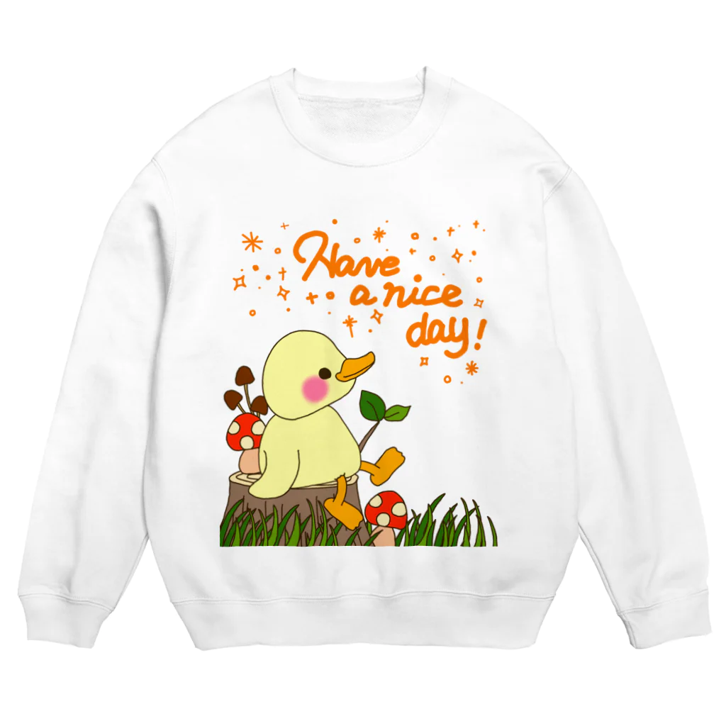 a-bow's workshop(あーぼぅズ ワークショップ)のHave a nice day! Crew Neck Sweatshirt