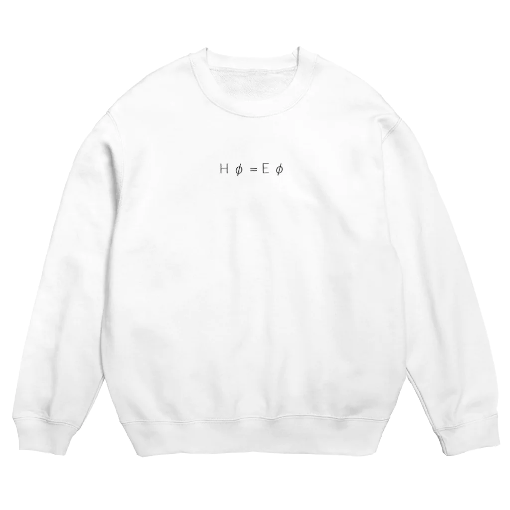 み＊ファクトリーのシュレディンガー方程式の公式 Crew Neck Sweatshirt