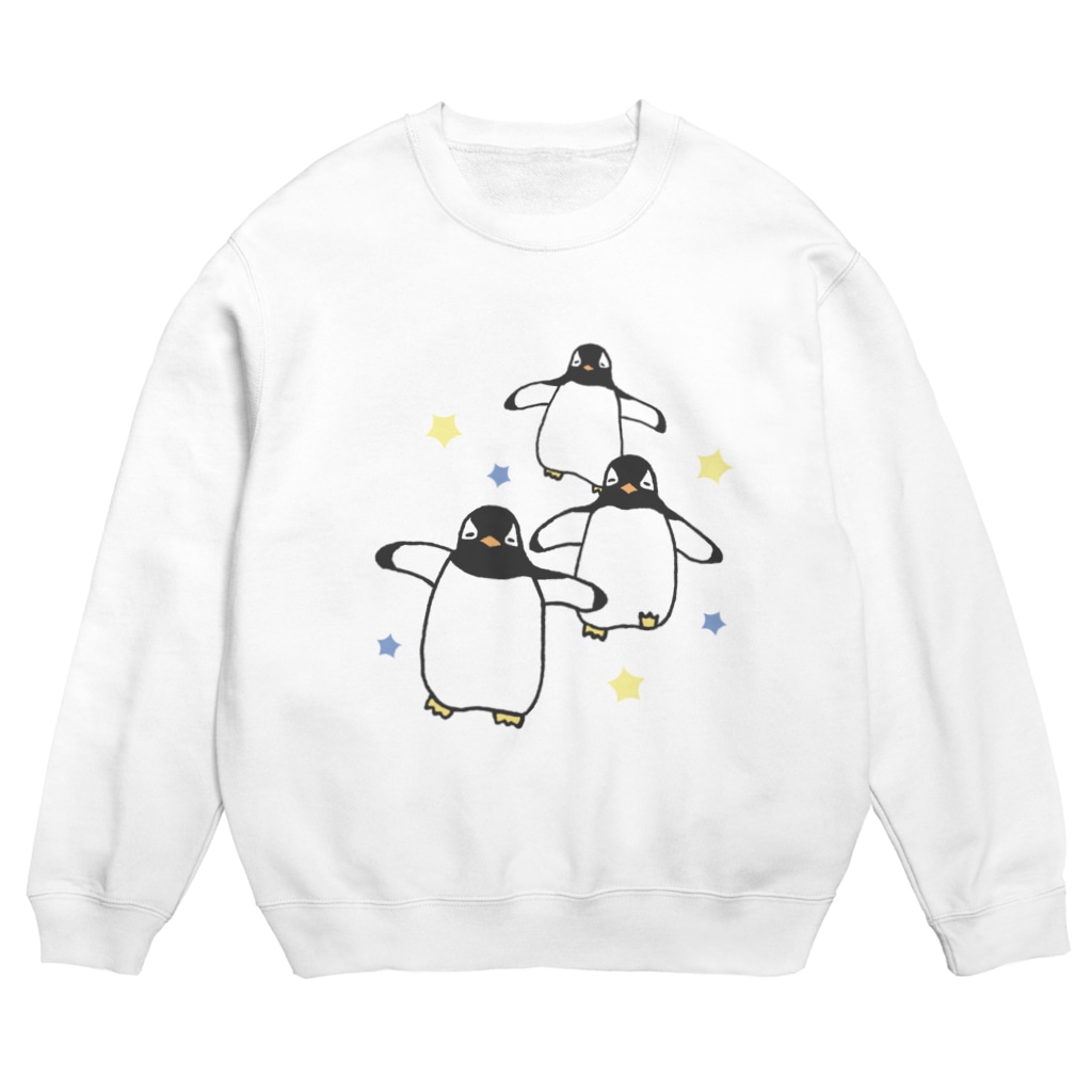 ゆずぽんずのジェンツーペンギンの襲来 Crew Neck Sweatshirt