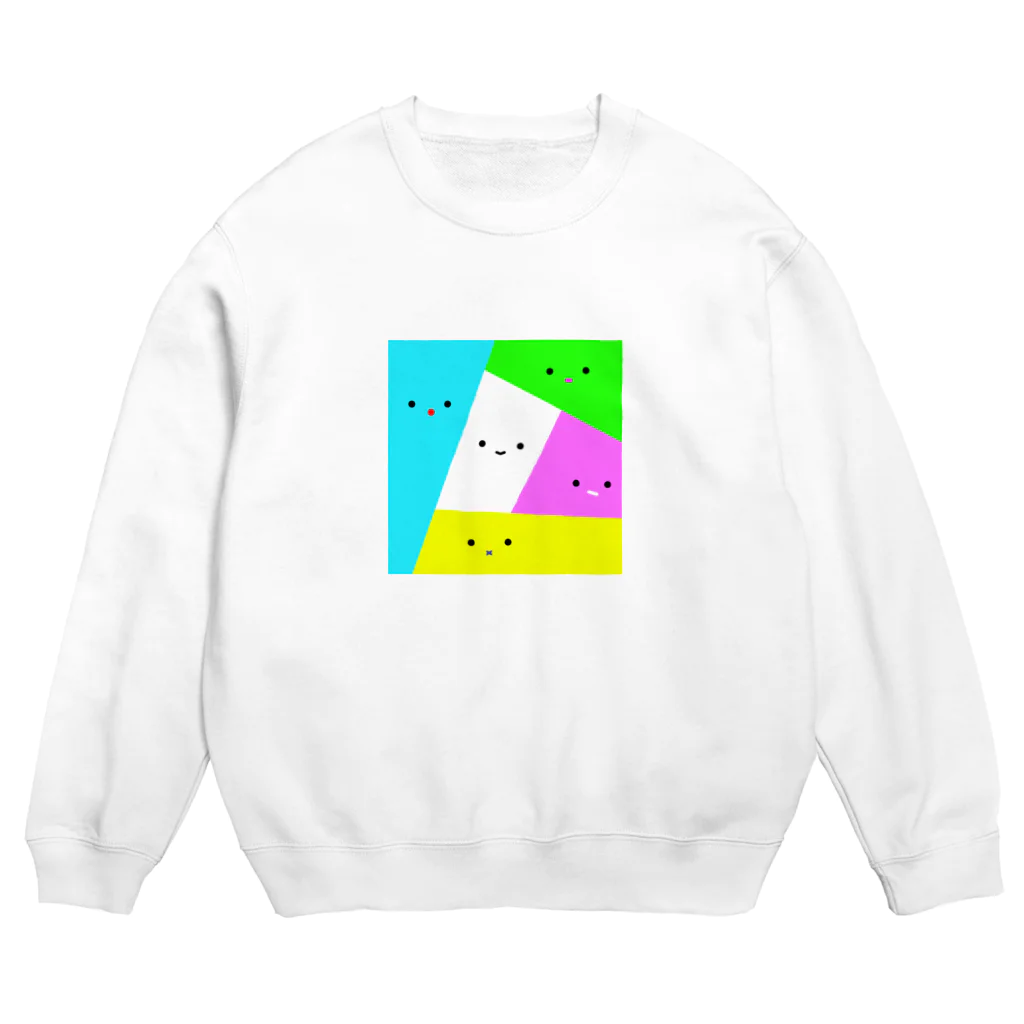 何だか可愛いtシャツ屋さんのカラフルな仲間たち Crew Neck Sweatshirt