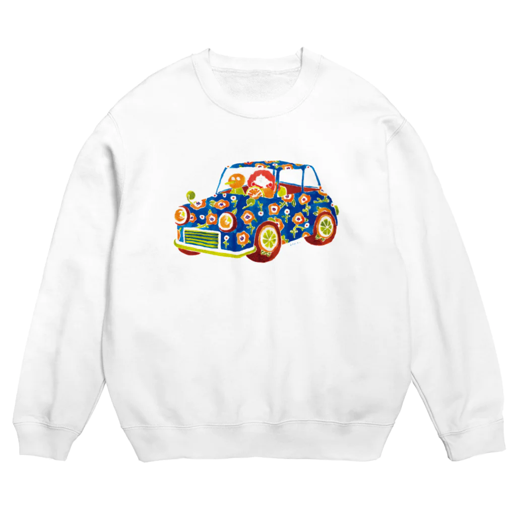 Garden Benikoの花柄ミニクーパー Crew Neck Sweatshirt