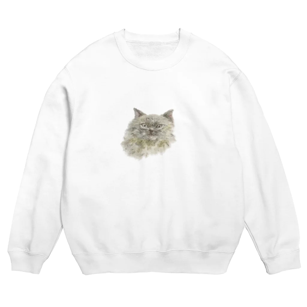 生物(ﾅﾏﾓﾉ)取扱店🦥のねこちゃん Crew Neck Sweatshirt