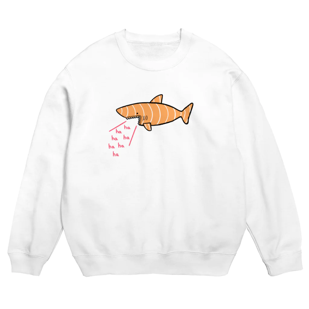 リュウラクドウのサーモンでできたサメ Crew Neck Sweatshirt