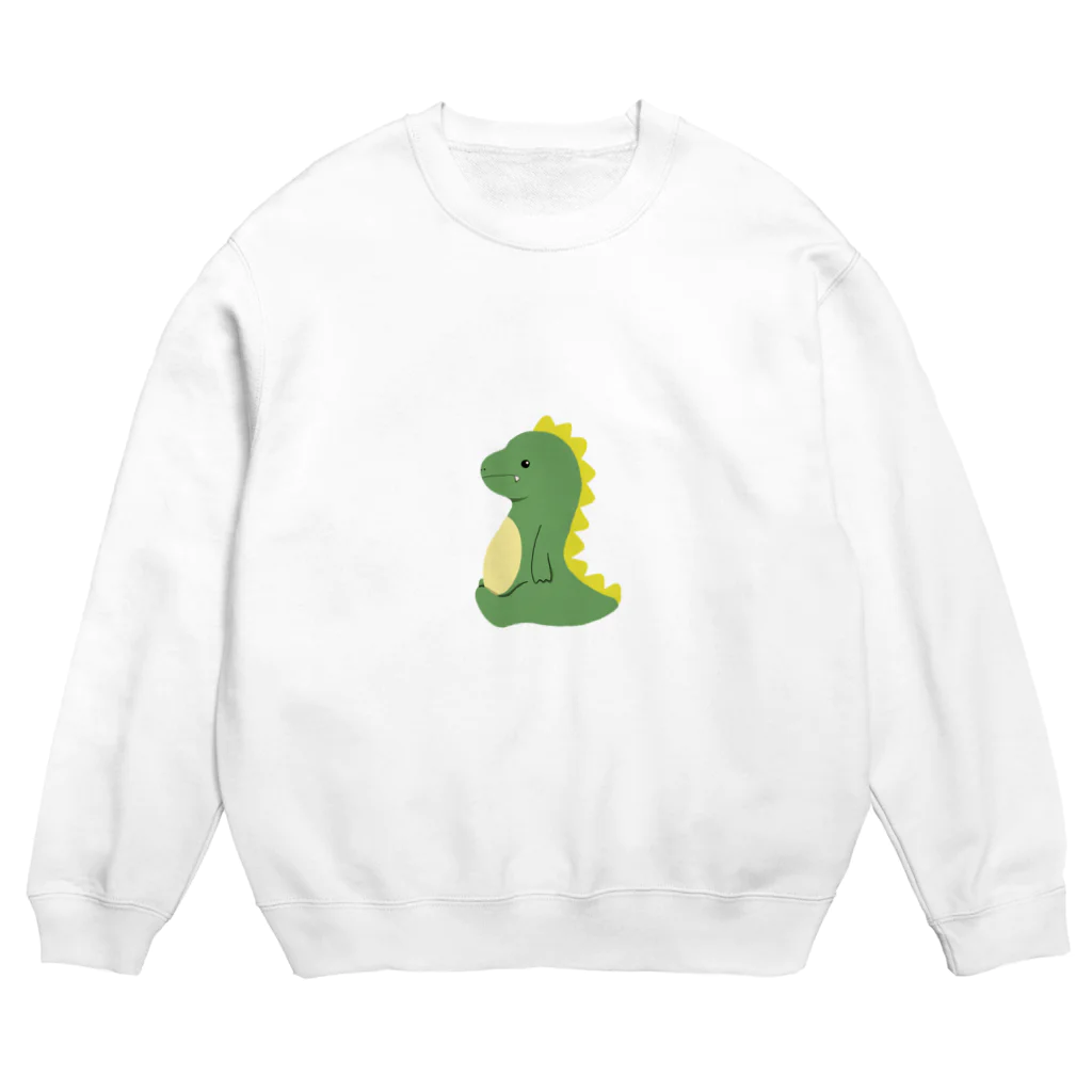 risa_10のきょうりゅう Crew Neck Sweatshirt