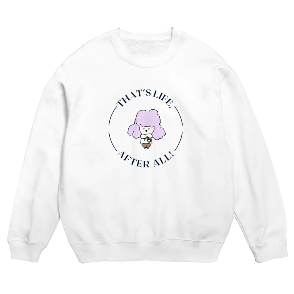 シルエットshopのシールちゃん文字Design Crew Neck Sweatshirt