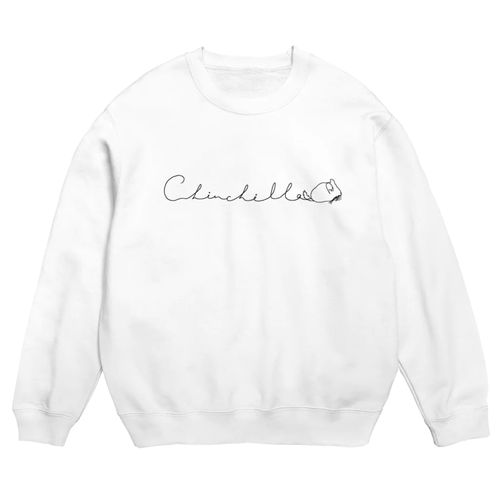 chinchillaodapiyo〈チンチラ〉のchinchilla〈走るチンチラ〉 Crew Neck Sweatshirt