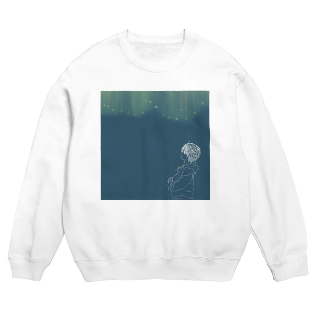 ねこまみれのいつでもいっしょ Crew Neck Sweatshirt