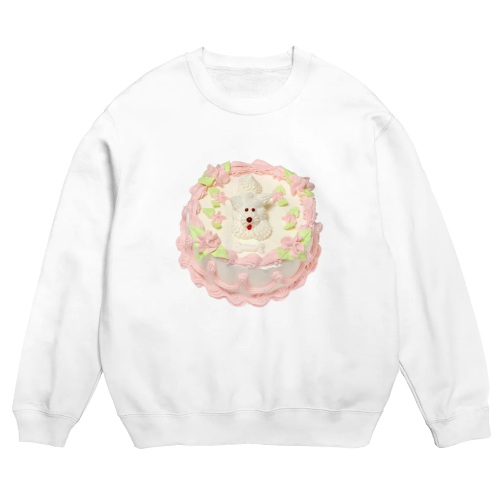 おまけ星のおはなクリーム犬 Crew Neck Sweatshirt