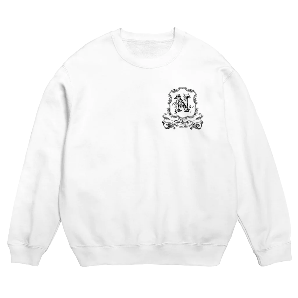 noir et blancheのnoir et blanche ブランドロゴ Crew Neck Sweatshirt