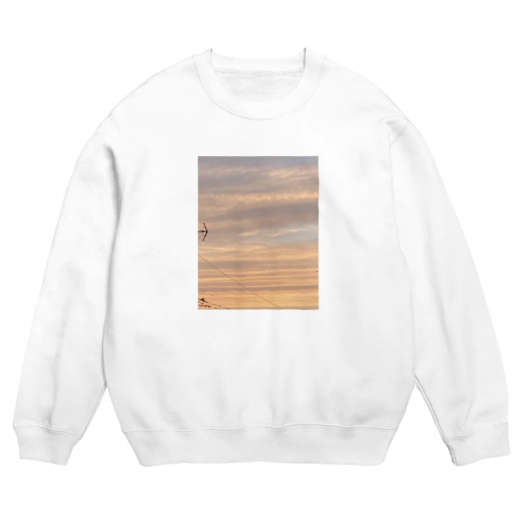 ありすの夕暮れ時の空 Crew Neck Sweatshirt