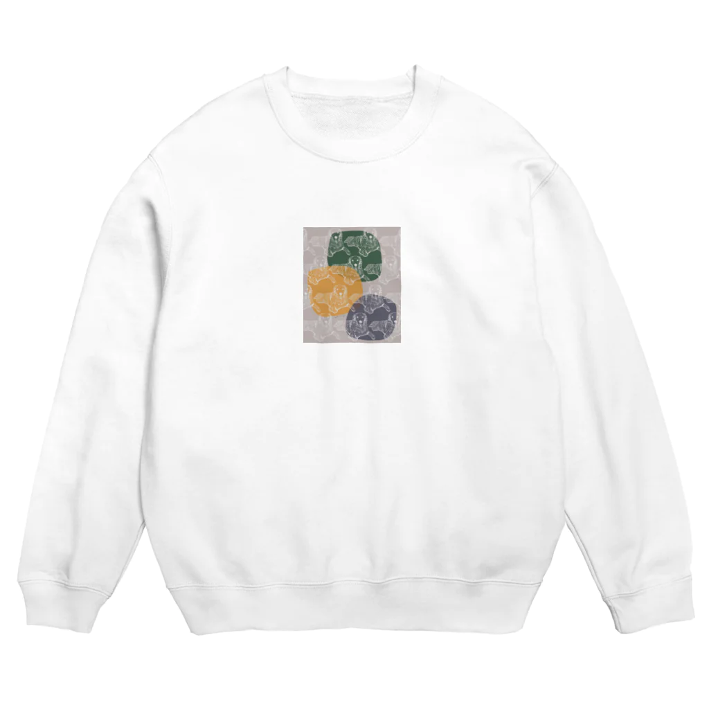 noe_to_meg (ノエとめぐ)の北欧テキスタイル風【縦A 】× golden retriever Crew Neck Sweatshirt