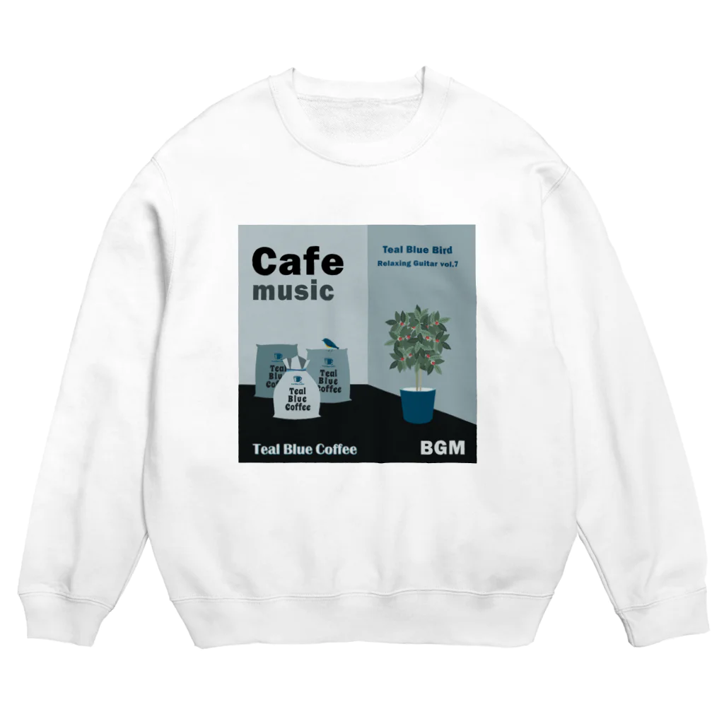 Teal Blue CoffeeのCafe music - Teal Blue Bird - スウェット