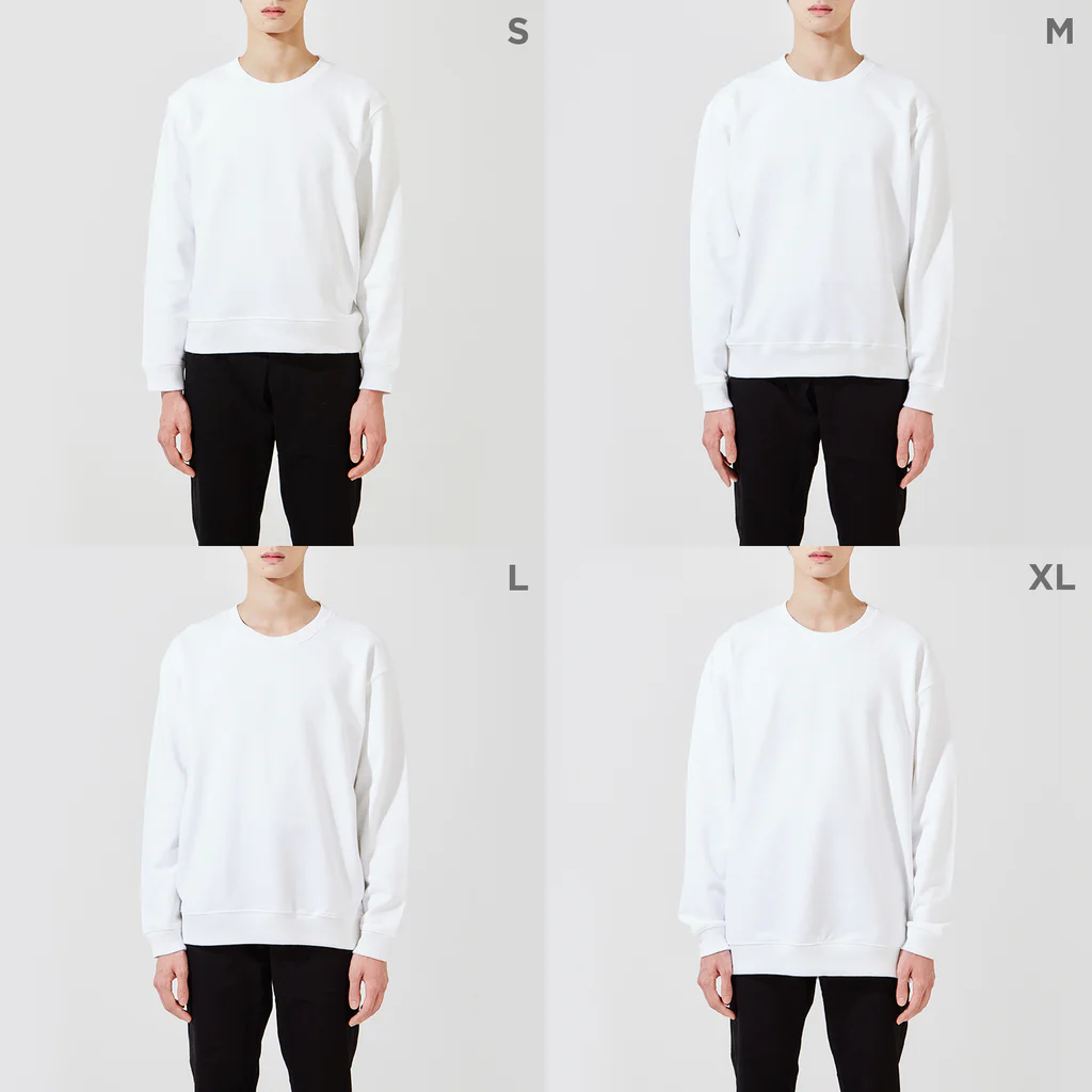 のんびりアート工房のガラクタアート Crew Neck Sweatshirt :model wear (male)