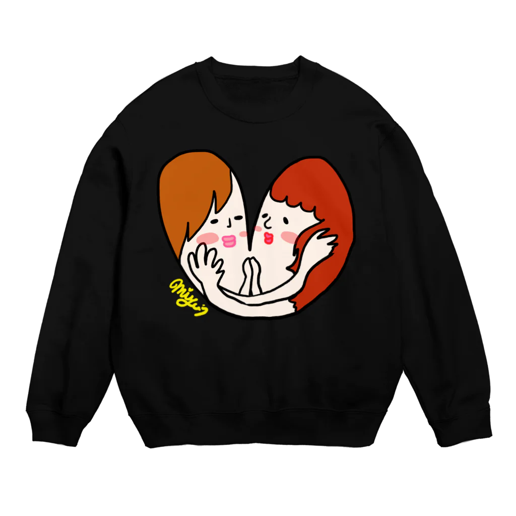 Miyuki_Sakagamiのラブ図 Crew Neck Sweatshirt