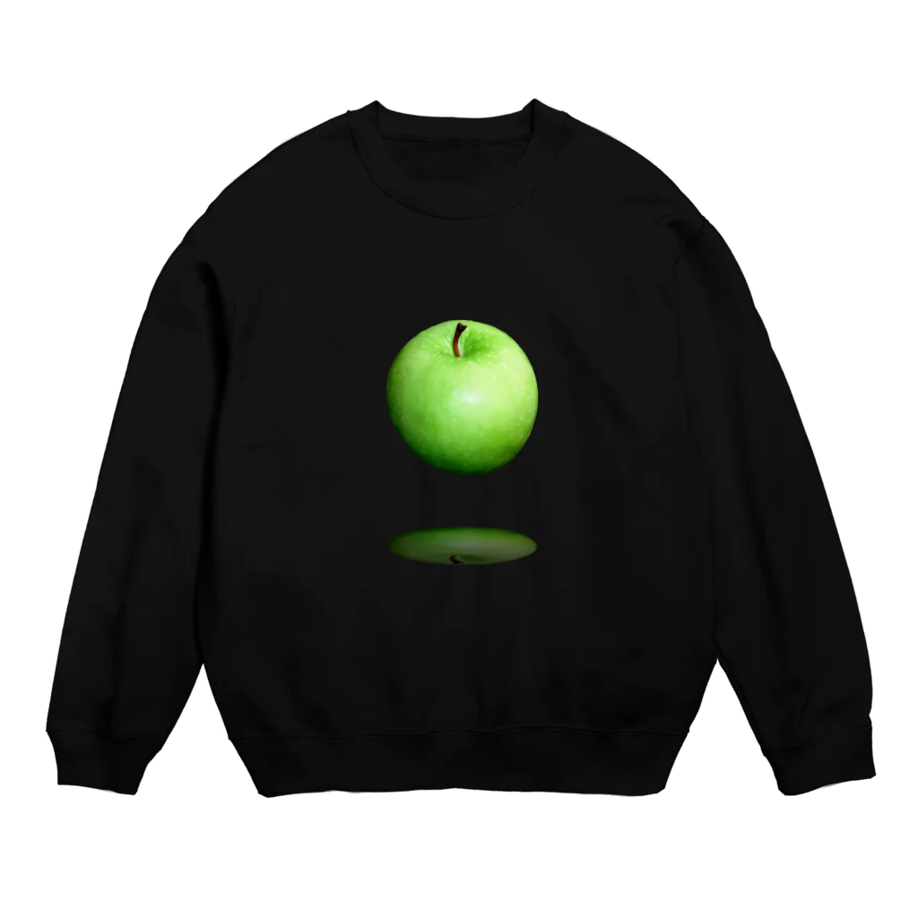 carubiの青いリンゴ Crew Neck Sweatshirt