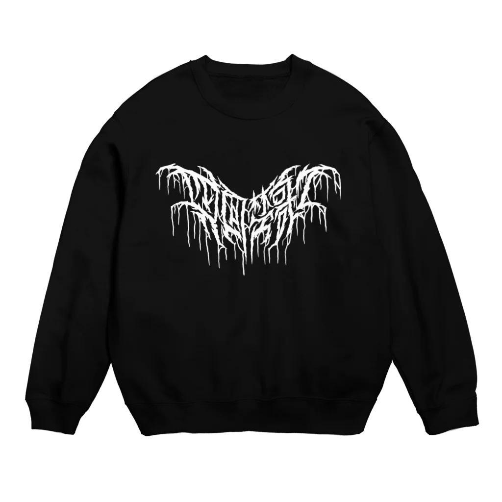 忍太郎の四字熟語 - 四面楚歌 Death Metal Logo デスロゴ  Crew Neck Sweatshirt