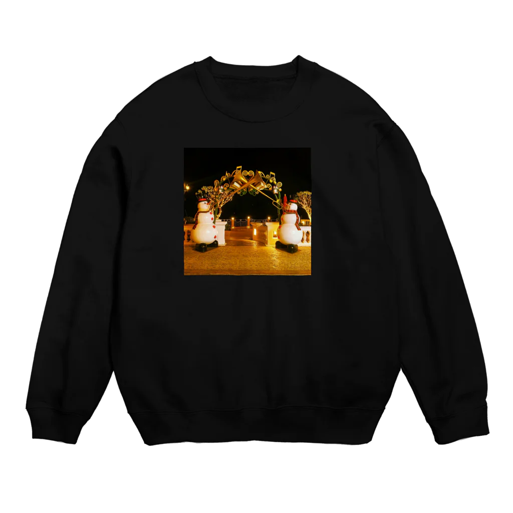 7SevenThree3のスノーマンの祝福 Crew Neck Sweatshirt