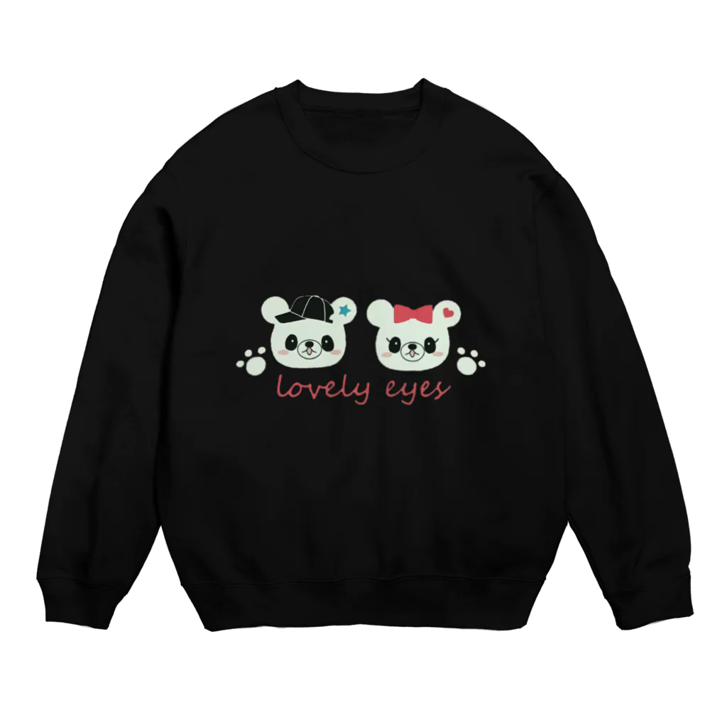 lovely eyesのlovely eyes  Crew Neck Sweatshirt