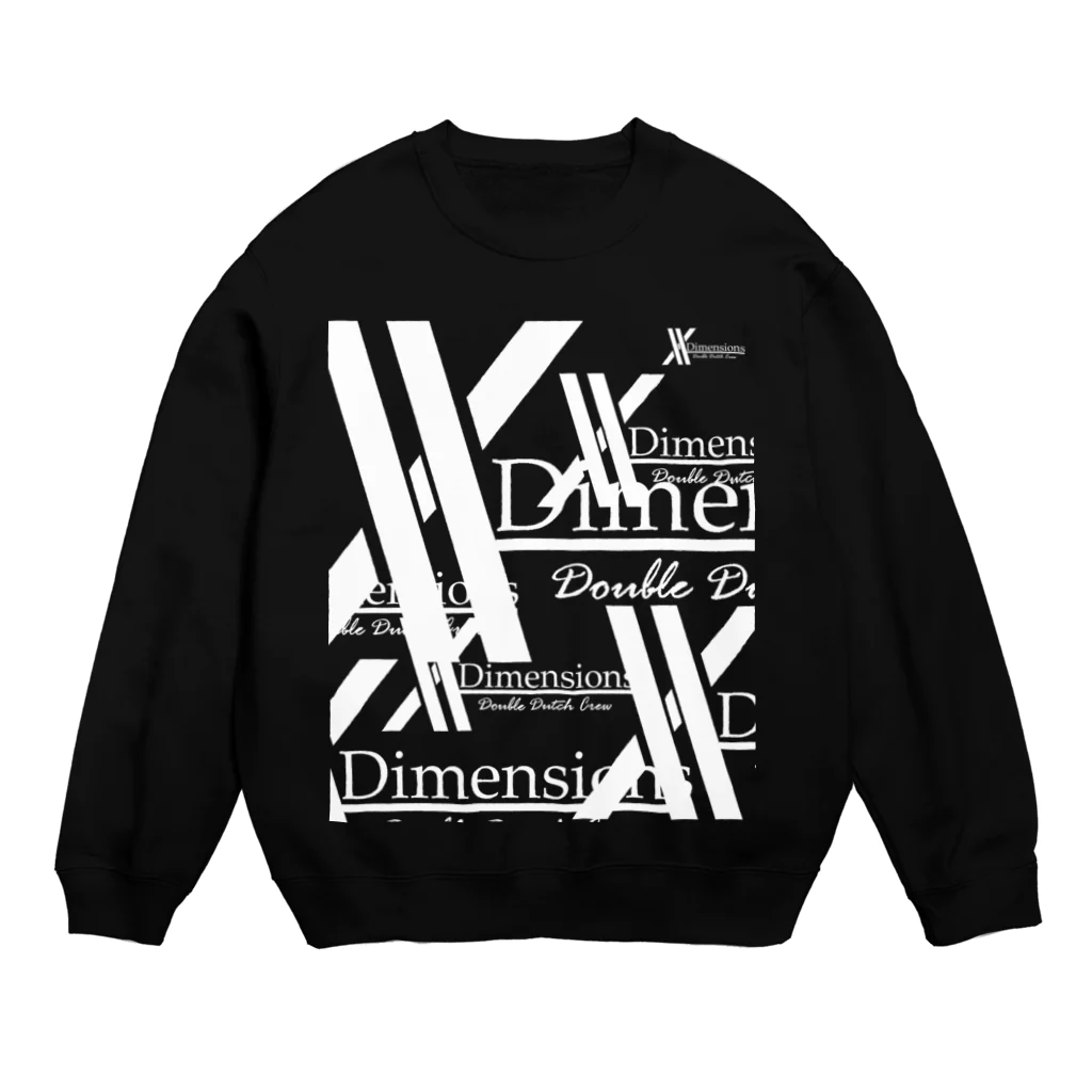 X-Dimensions team goodsのlogo arrange6 Crew Neck Sweatshirt