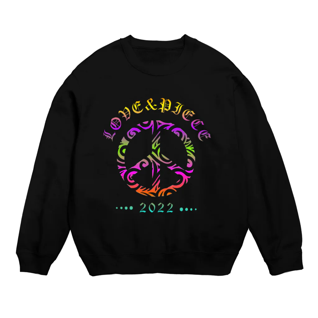 薈.collectionのLove＆peaceシリーズRainbowcolorバージョン Crew Neck Sweatshirt