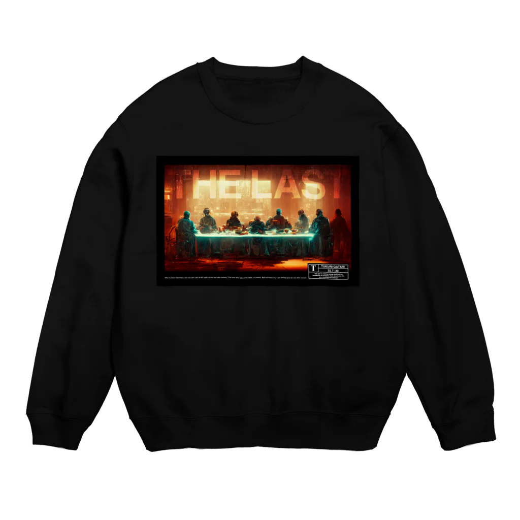 SDSのTHE LAST（サイバーパンク最後の晩餐） Crew Neck Sweatshirt