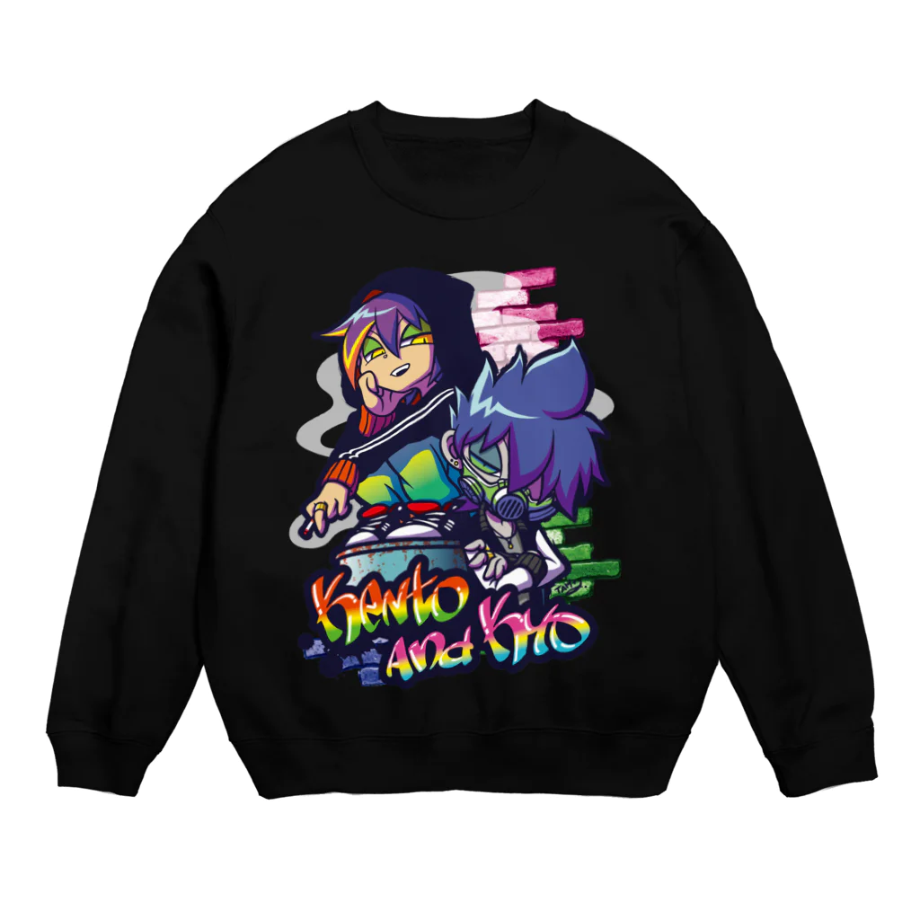 ＴＡＭ＋α◆SUZURIのケント&キョウ Crew Neck Sweatshirt