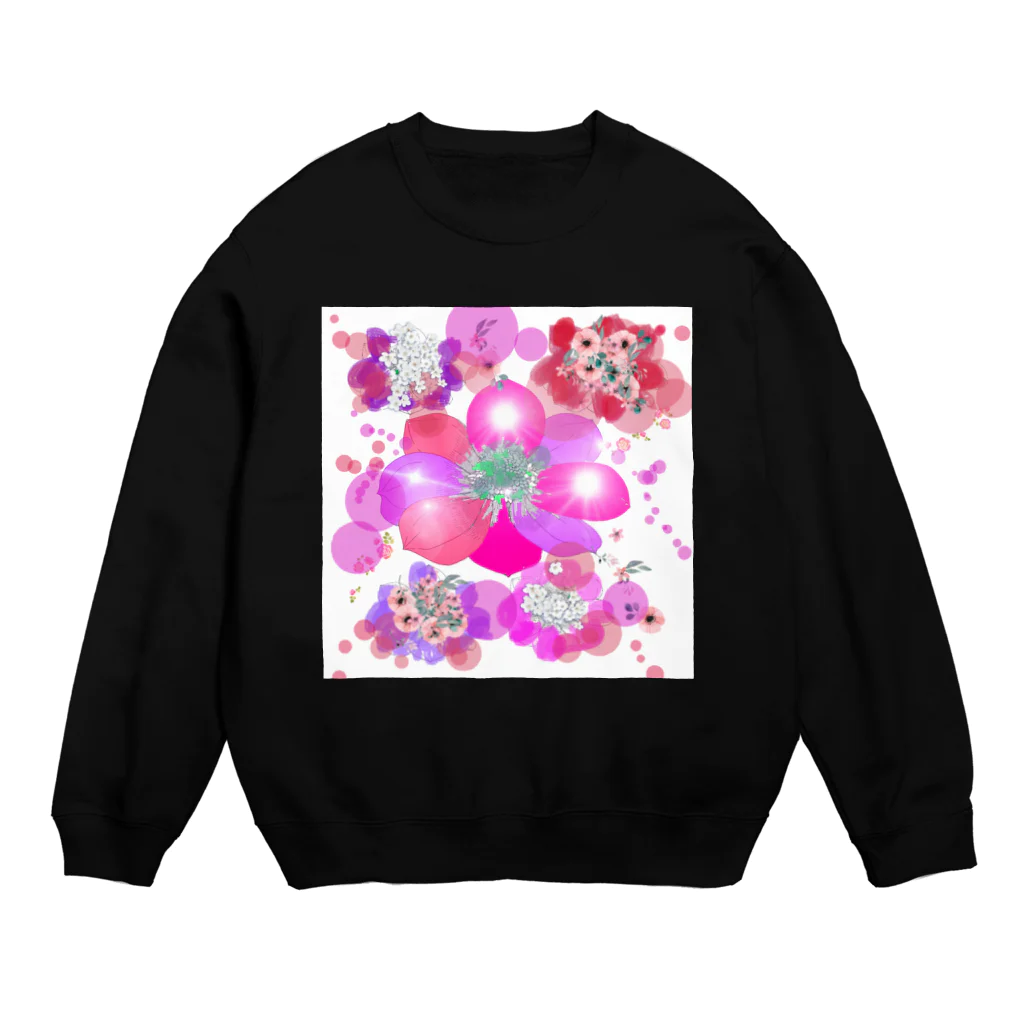 cocoyumi8のキラキラ花まつり Crew Neck Sweatshirt