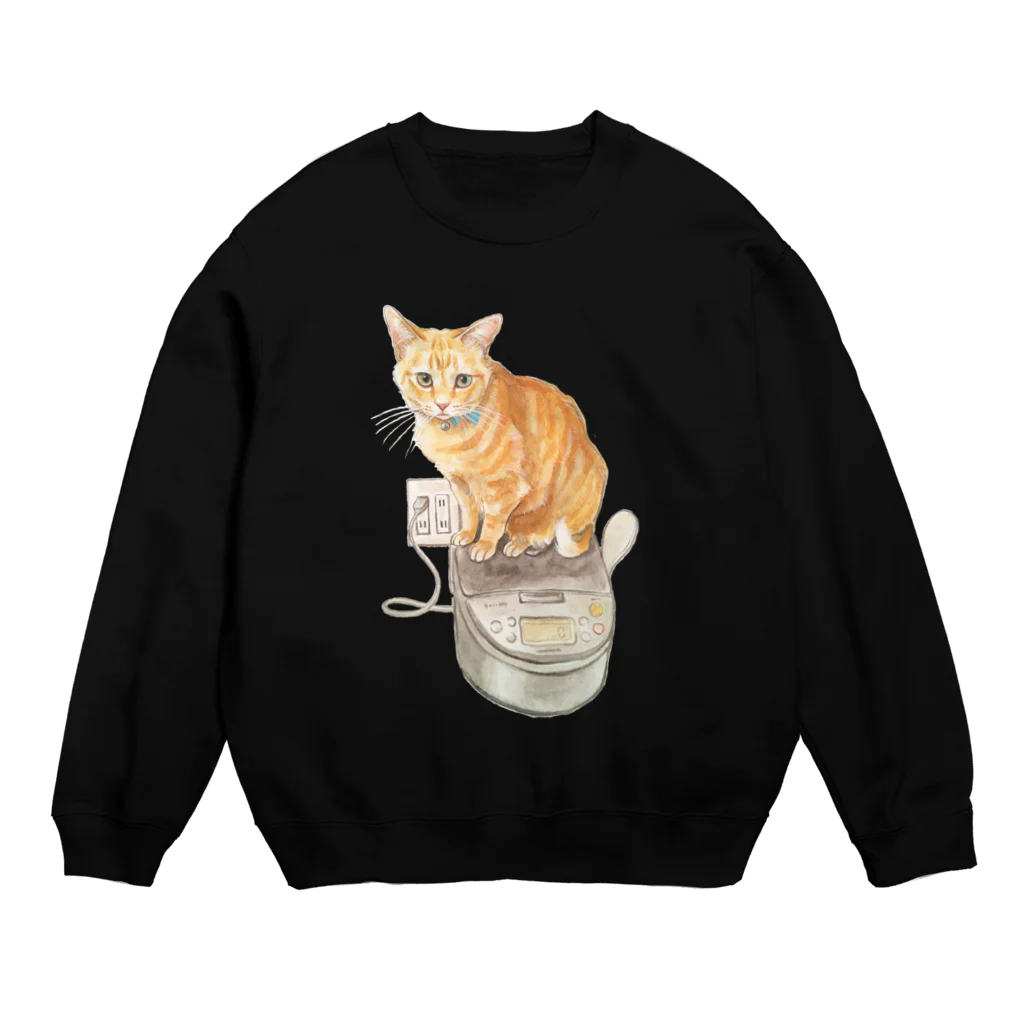 おちょぴのKeep cats warm Crew Neck Sweatshirt