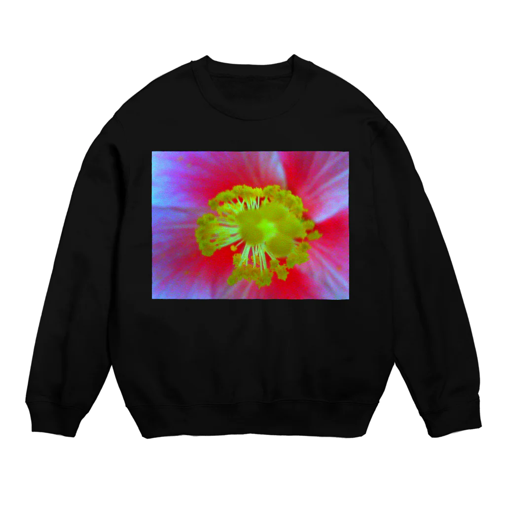 防空壕小林の花、ど真ん中。 Crew Neck Sweatshirt