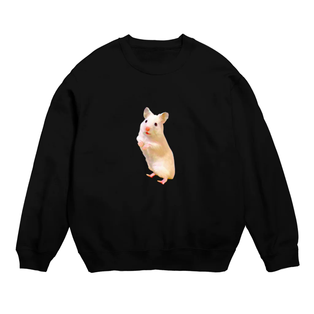 ハムスター愛好家 | Hamster Loverのシロクマハムスターゆきちゃん Crew Neck Sweatshirt