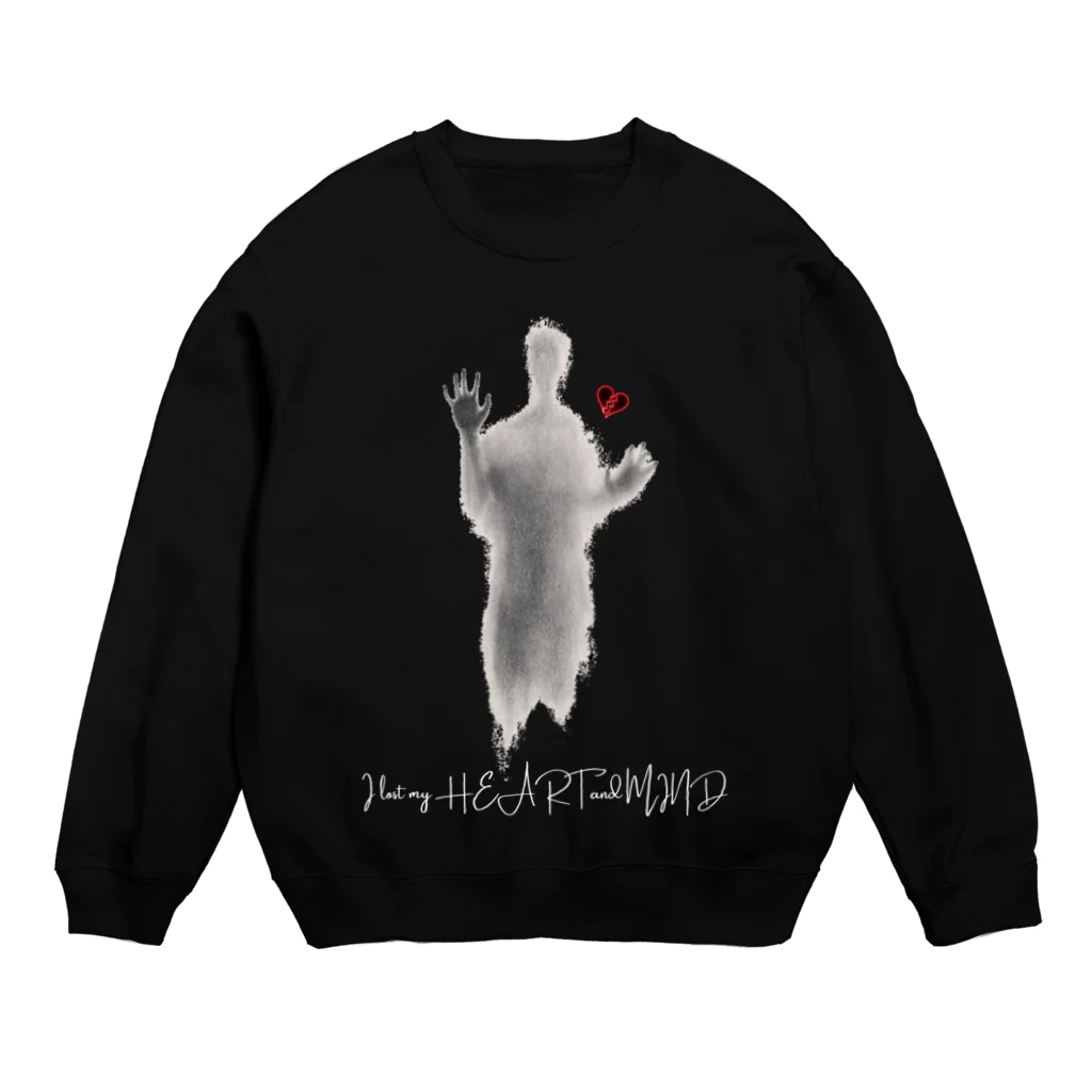 HEART and MINDのI lost my HEART and MIND Crew Neck Sweatshirt